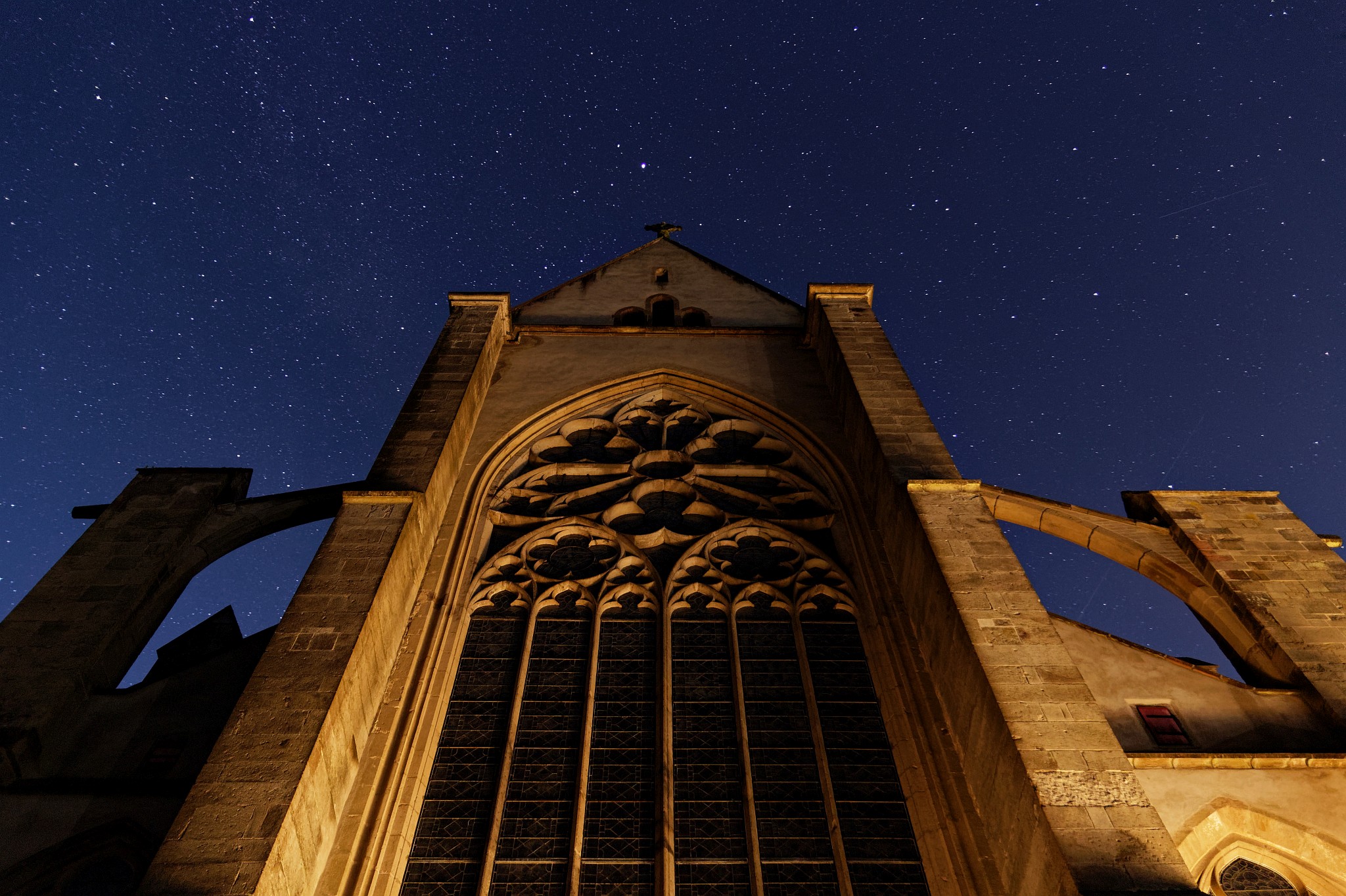 Blutmond über Altenberg 3D