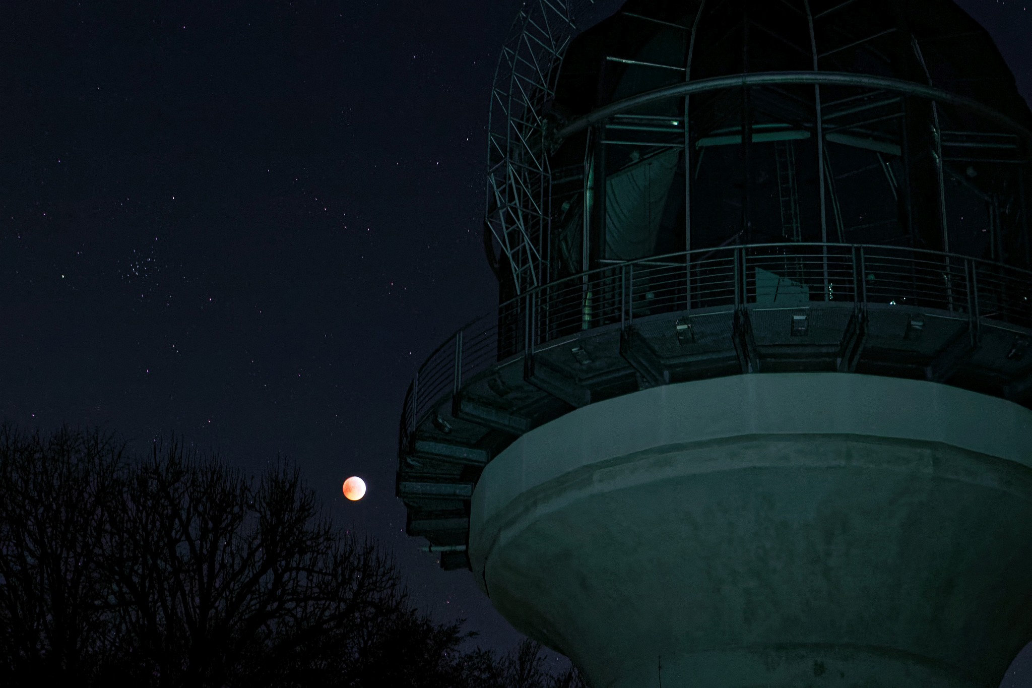 Blutmond über Solingen 3D